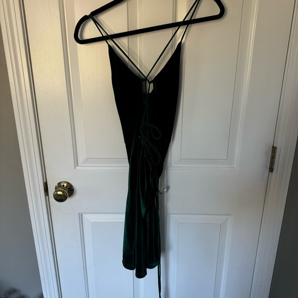 Women’s Green Velvet Dress - Picture 4 of 5
